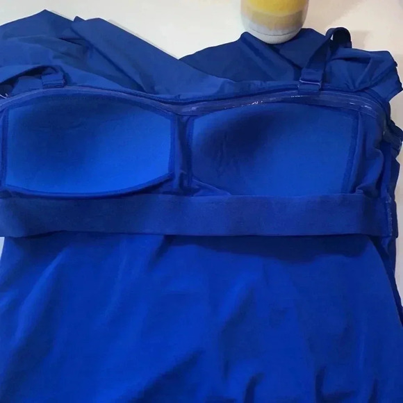 Addition Elle NWT 1 piece bathing suit with adjustable straps, royal  blue - Picture 8 of 13